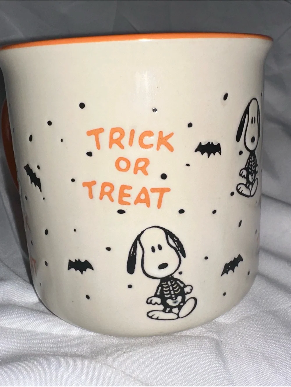 Peanuts Snoopy Halloween Trick or Treat Skeleton Mug 2020